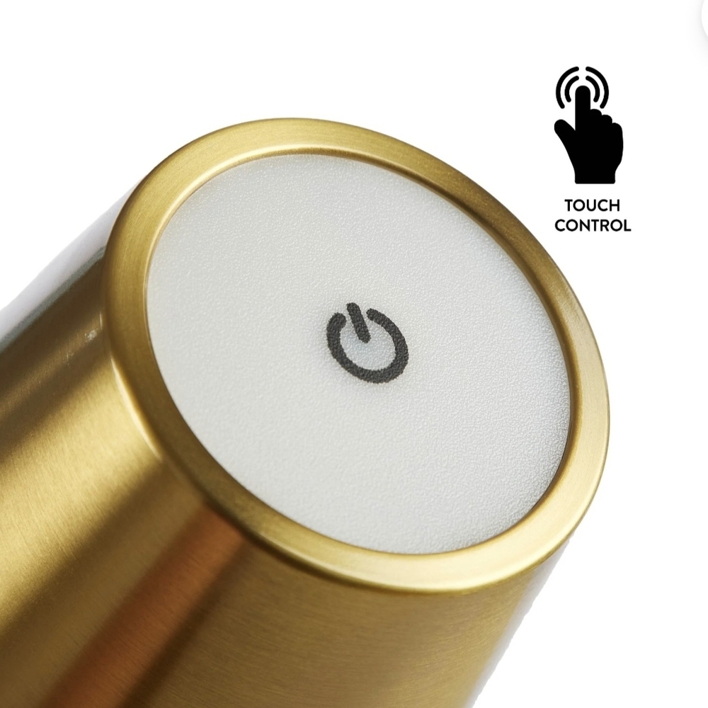 PRICE DROP‼️NWT Gold LED Rechargeable Indoor / Outdoor Cordless Lamp - Picture 7 of 10